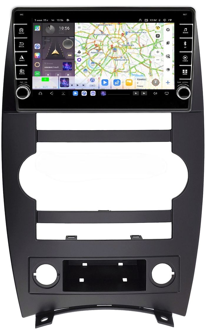 Магнитола для Jeep Commander 2005-2010 - Kuberg SF-9303 (кнопки и крутилки) Android 13, Быстрая, CarPlay, 4G SIM-слот