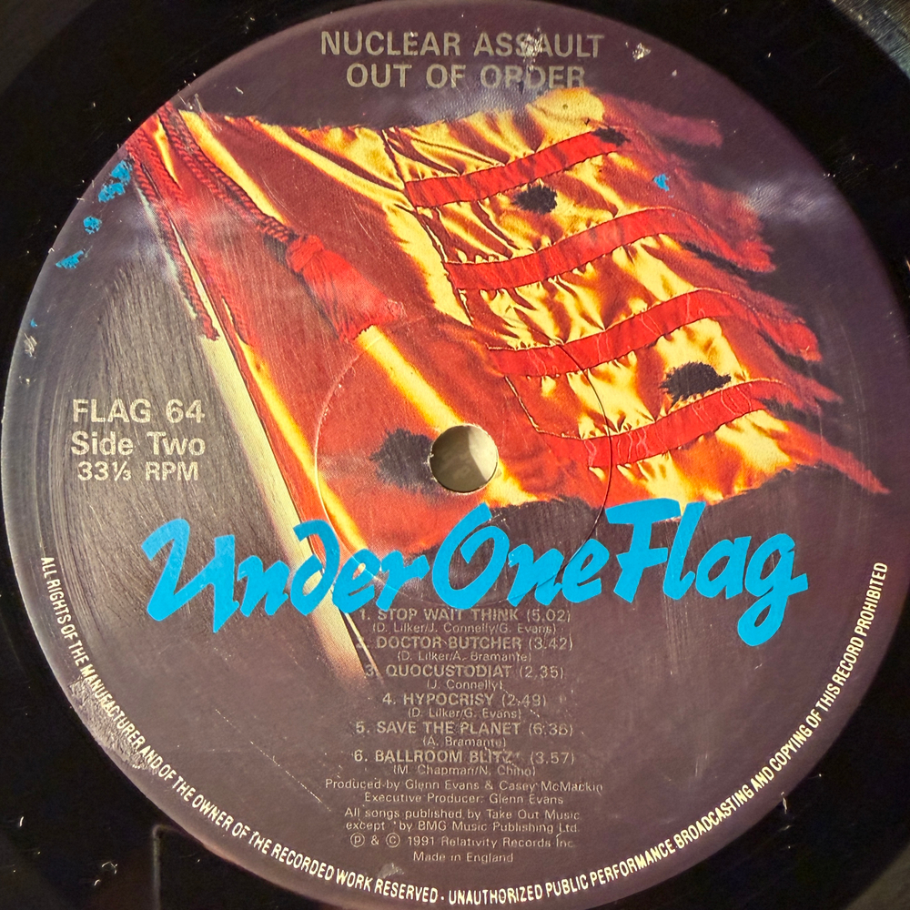 Nuclear Assault – Out Of Order (Англия 1991г.) Т