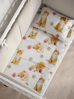 Постельное белье детское перкаль Сказка "Котята"