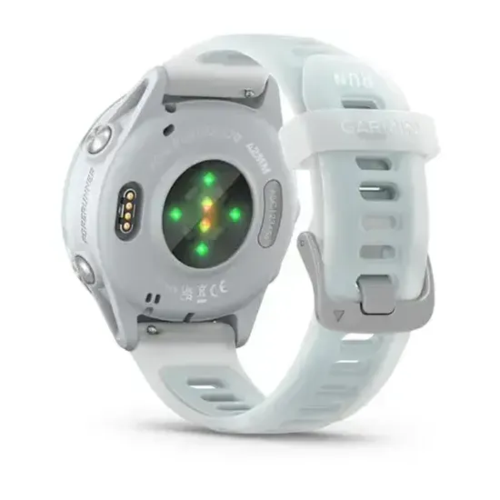Умные часы Garmin Forerunner 570 - 42 мм Алюминий облачно-голубой с полупрозрачным ремешком белого/облачно голубого цвета