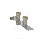 Водорозетка с монтажной планкой МП латунь пресс Дн 16х1/2" ВР 8020 Aquasfera 8020-01