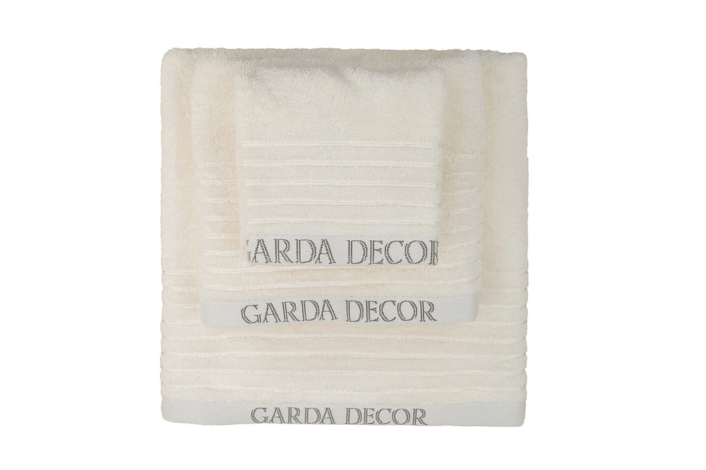 Полотенце 30x50 Garda Decor Стелла кремовое