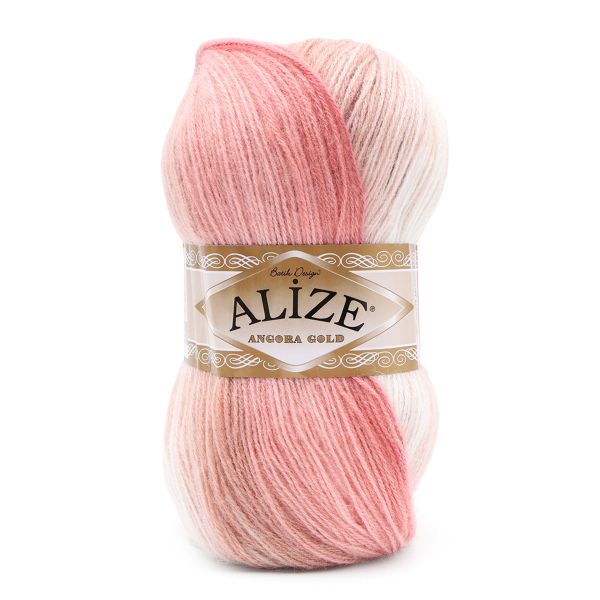 Пряжа Alize (Ализе) Angora Gold Batik / уп.5 мот. по 100 г, 550м, 5652 секционный