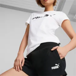 Шорты спортивные женские PUMA ESS Small No. 1 Logo 5'' High-Waist Shorts TR