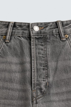 ZARA ДЖИНСЫ REGULAR FIT, СЕРЫЙ