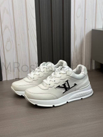 Мужские кроссовки Louis Vuitton Classic белого цвета с логотипом