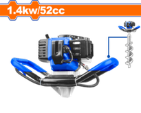 Бур земляной бензиновый 52 см3 WADFOW WDZ1A52-1