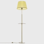Citilux Линц CL402983T Торшер бронза со столиком и кремовым абажуром