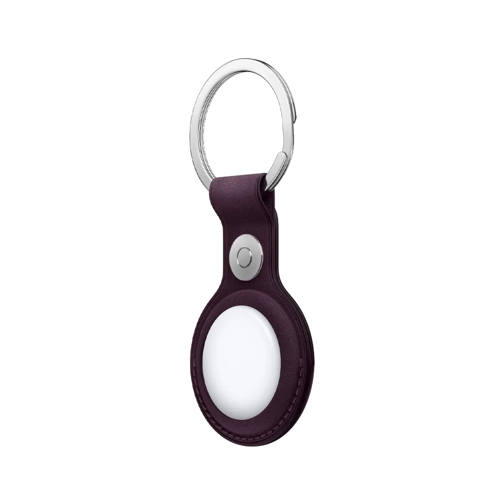 Тканевый брелок с заводным кольцом Apple FineWoven Key Ring для AirTag, Blackberry (Ежевичный)