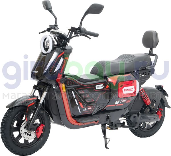 Электроскутер MINAKO U2 PRO 1500W (60V/30Ah) - Красный фото №1