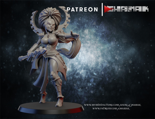 Aeldari Craftworlds Farseer Эльдарская Провидица миниатюра для dnd, днд, pathfinder, фентези, Настольная игра, НРИ, Варгейм, РПГ