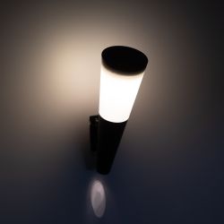 Светильник уличный ЭРА ERAFS012-09 на солнечной батарее настенный Факел RGB 1 LED | Садовые фасадные светильники
