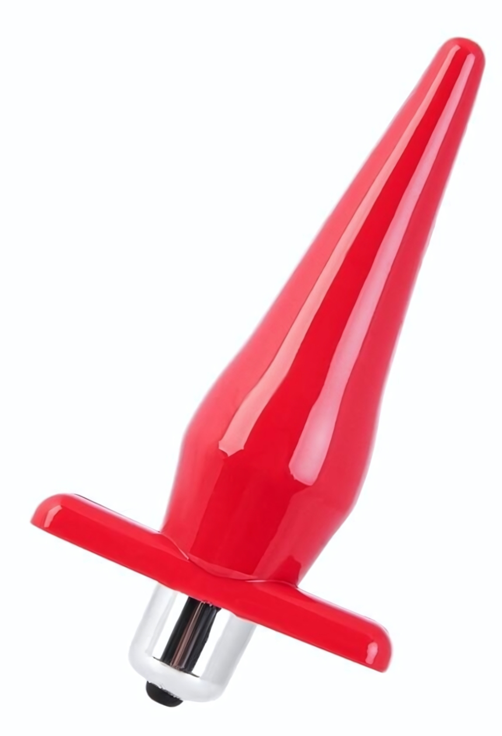 Красная водонепроницаемая вибровтулка Black&Red - 12,7 см. (Цвет: красный)
