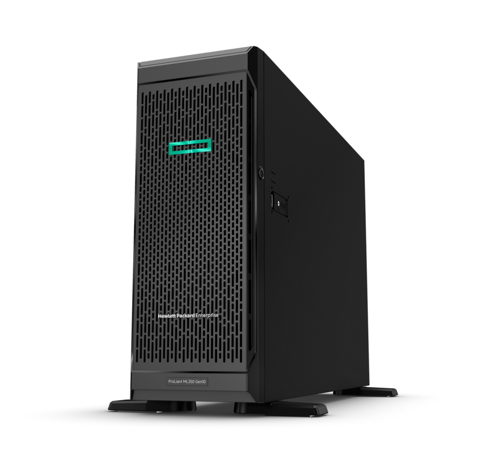Башенный сервер - HP Enterprise ProLiant ML350  Gen10, 4U Башня, 8x 2.5“, 1x Xeon[5218R] 20 Cores, 32Gb, P25008-001