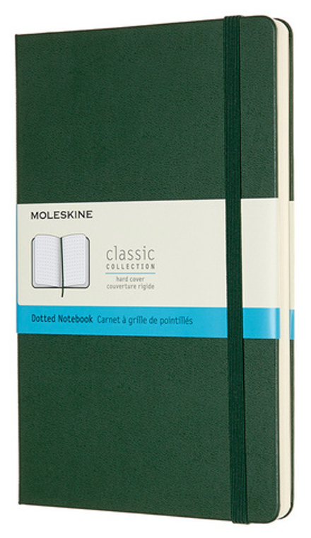 Блокнот Moleskine Classic (QP066K15) 130х210мм 240стр. пунктир твердая обложка зеленый