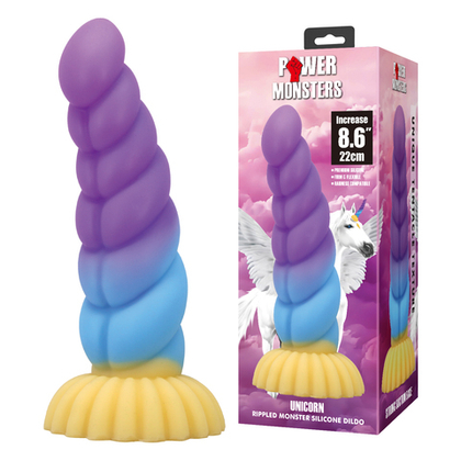 Power Monsters Unicorn - Фаллоимитатор на присоске, 22 см