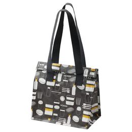 Сумка IKEA FLADDRIG (ФЛАДРИГ), Серый с рисунком, 25x16x27 см