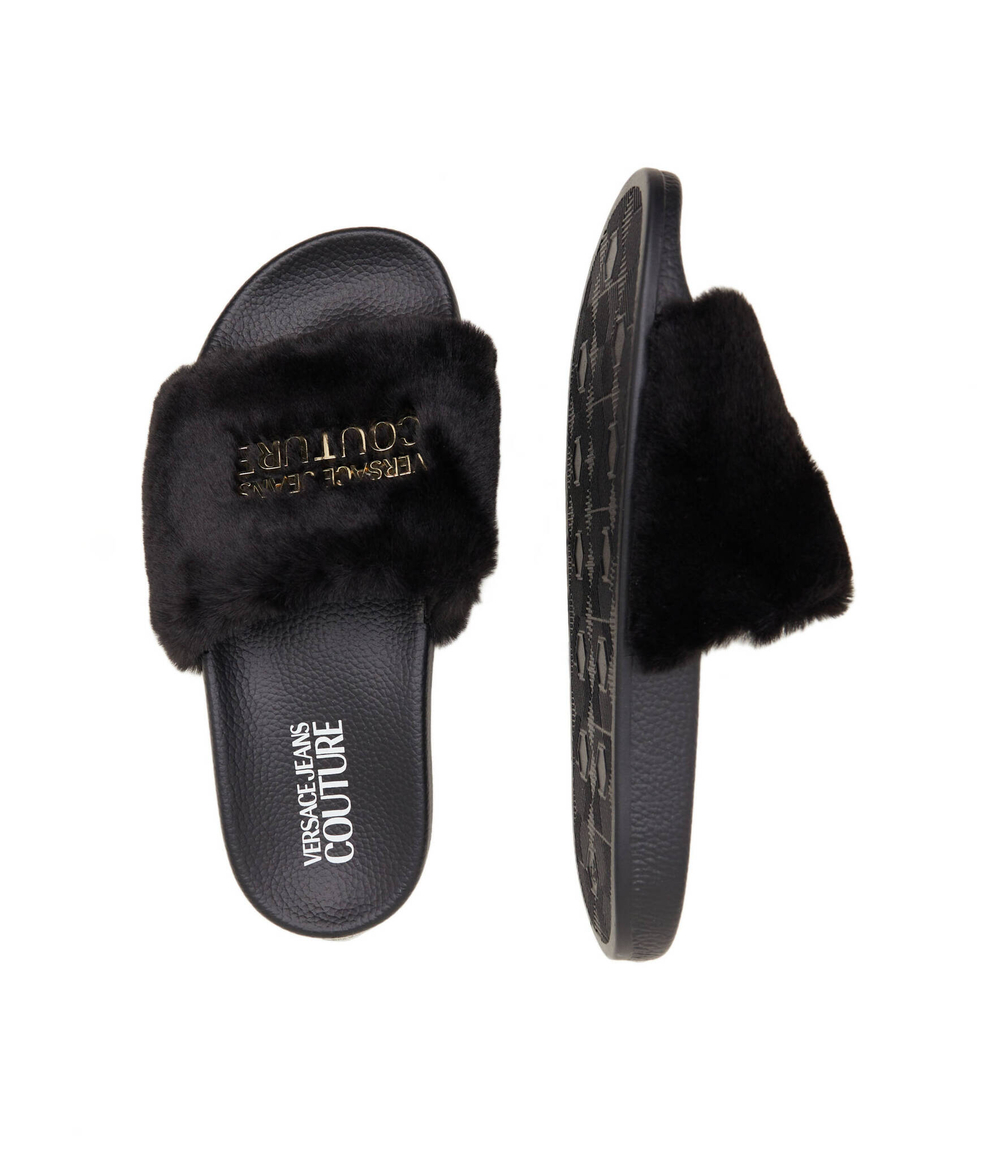 Шлепанцы Versace Jeans Couture - черный(75VA3SQ4ZS359)