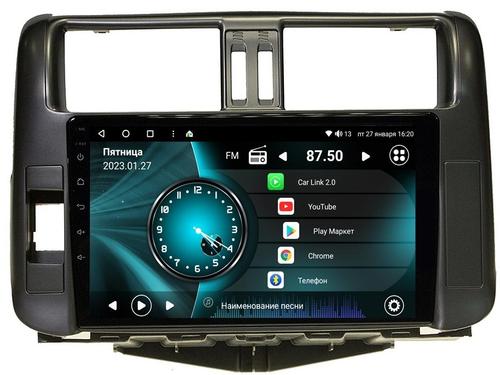 Магнитола для Toyota Land Cruiser Prado 150 2009-2013 (рамка черная) - Vaycar VA77-0065 на Android 13, Быстрая, 4G SIM-слот