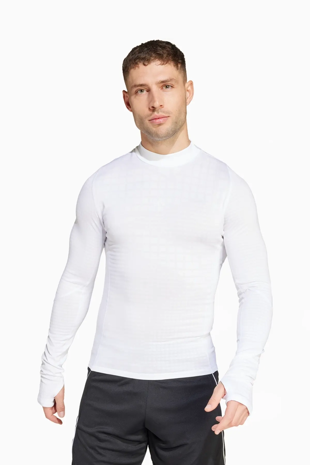 Термофутболка adidas Techfit Cold.Rdy LS - белый