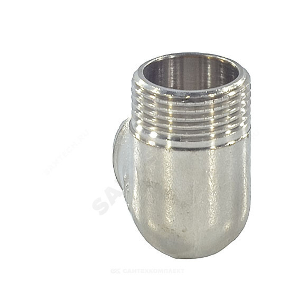 Угольник латунь никель Ду 15 (1/2") ВР/НР SantechSystems