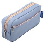 Пенал мягкий BRAUBERG PASTEL, 2 отделения, голубой, 21х9,5х5 см, 272277