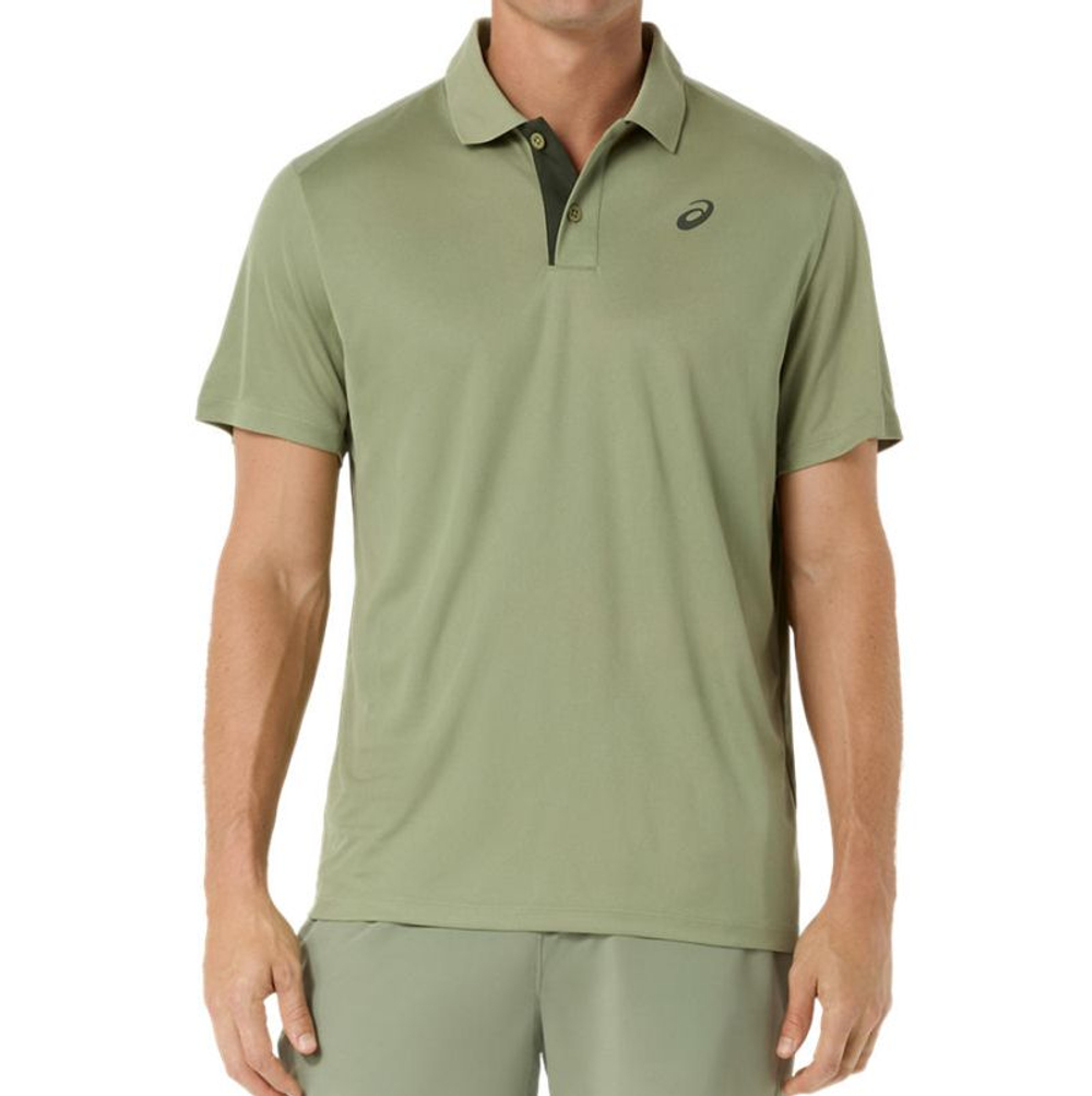 Мужское теннисное поло Asics Court - khaki green