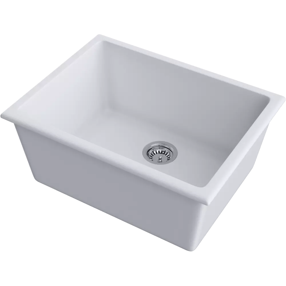 Кухонная мойка Omoikiri Okinoshima 61-U/I-WH Natceramic