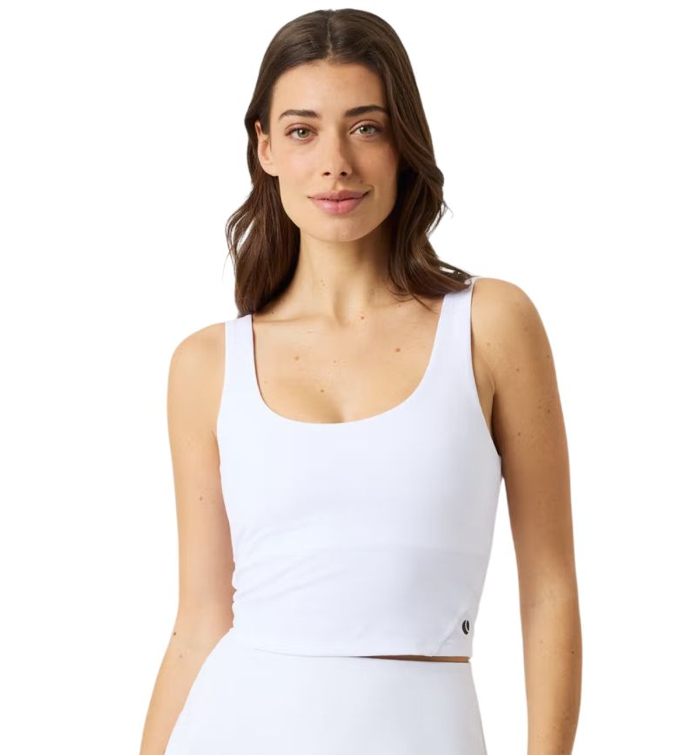 Женский теннисный топ Bj_rn Borg Ace 2 in 1 Cropped - brilliant white