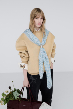 ZARA X BAISI GUADAGNINO МЕТАЛЛИЧЕСКАЯ БРОШЬ, СЕРЕБРЯНЫЙ