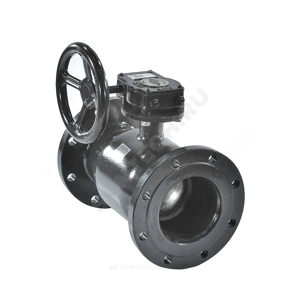 Кран шаровой сталь 11с67п Ду 300 Ру16 фл L=750мм с редуктором FORTECA 183.2.300.016