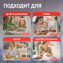 Настольный светильник ЭРА NLED-432-6W-OR светодиодный оранжевый | Светодиодные настольные лампы