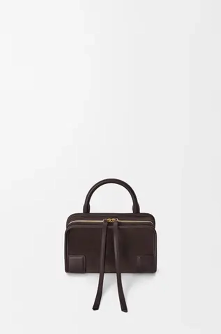 Loewe Мини-сумка Amazona 180 из мягкой телячьей кожи, темно-каштановый