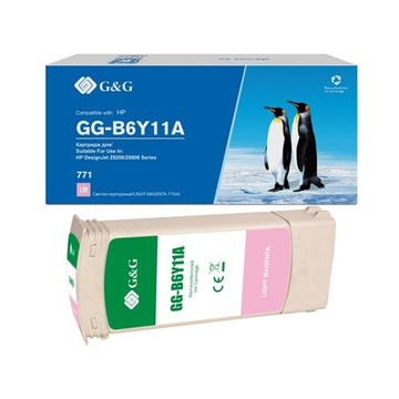 Картридж G&G аналог HP B6Y11A (771C) для DesignJet Z6200 светло-пурпурный