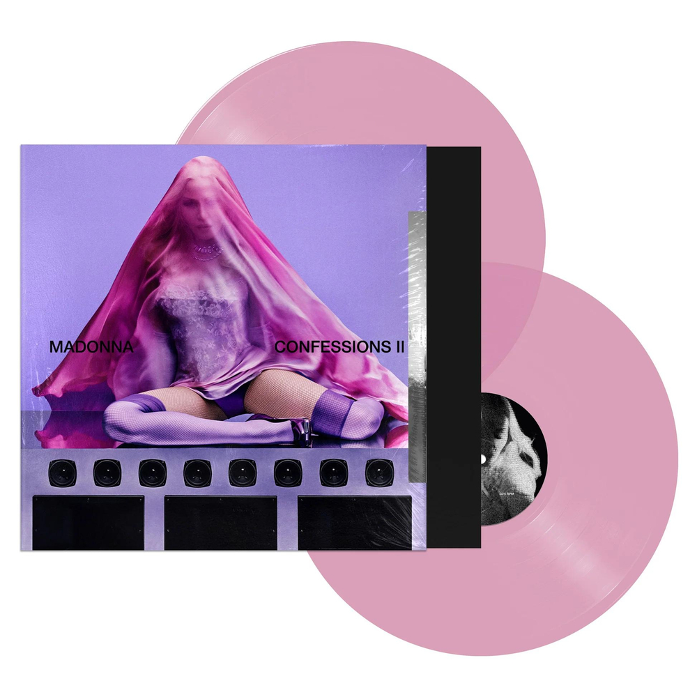 Madonna - Сonfessions II - USA, Transculent Pink 2LP + Coat Check Tag