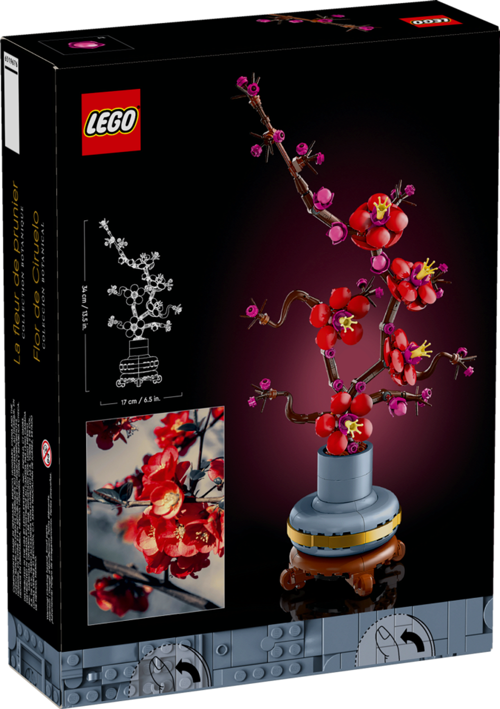 Конструктор Лего Айконс Цветок сливы | LEGO Icons Plum Blossom 10369 - коллекционный набор, 327 деталей (18+)