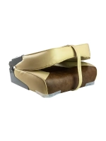 Кресло MR мягкое складн., винил (песочный/корич) 75121SB-MR