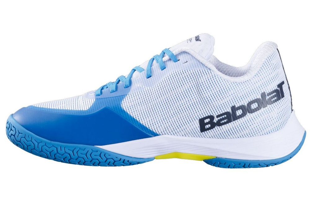 Мужские кроссовки для бадминтона/сквоша Babolat Shadow Spirit 2 — white/algier blue