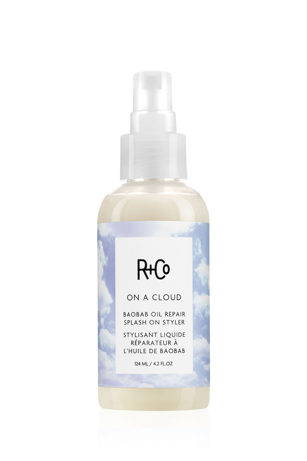 ON A CLOUD Baobab Oil Repair Splash On Styler / НА ОБЛАКЕ несмываемый уход для восстановления волос с маслом баобаба, 124 мл