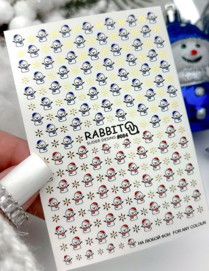 Слайдер для ногтей Rabbit 084 Foil