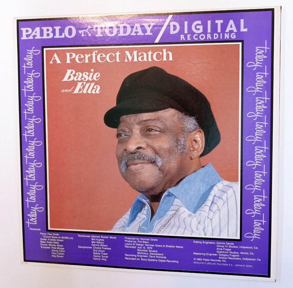 Винтажная виниловая пластинка LP Ella Fitzgerald And Count Basie A Perfect Match (Japan 1980)
