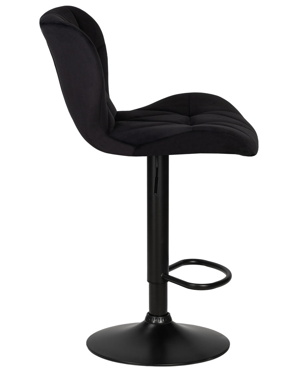 Стул барный DOBRIN BARNY BLACK, черный велюр (MJ9-101)