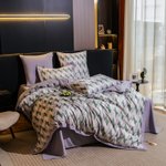 Комплект из мерсеризованного сатина «Динамика зелени»