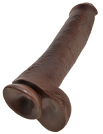 Фаллоимитатор-гигант мулат King Cock 15 Cock with Balls (Цвет: коричневый)