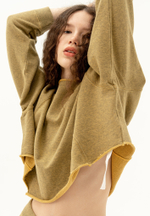 Свитшот оверсайз Bowery NYC Crop Honey