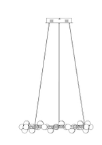 Подвесная светодиодная люстра Maytoni Tessara MOD081PL-L50G3K