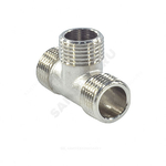 Тройник латунь никель Ду 15 (1/2") НР/НР/НР SantechSystems
