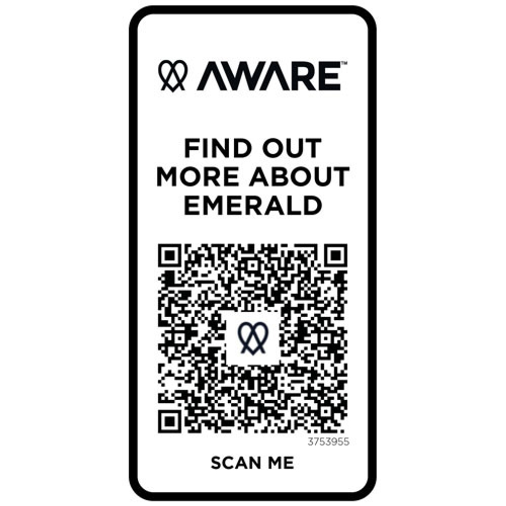 Emerald поло унисекс с коротким рукавом из переработанных материалов Aware™. плотностью 200 г/м²