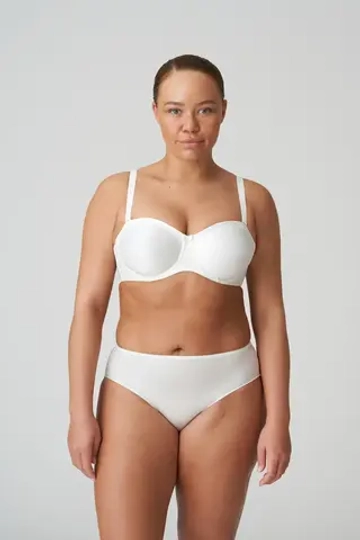 PRIMADONNA SATIN Бюстгальтер бесшовный на косточках со съемными бретелями, белый