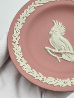 Тарелка декоративная Wedgwood «Попугай Какаду» розовая